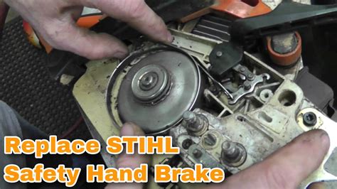 stihl chainsaw handle replacement|stihl ms290 chain brake handle.